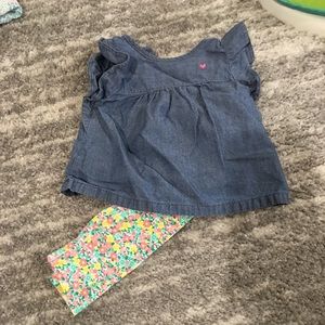 Carter’s Baby Girl Matching Tunic and Leggings.